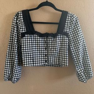 ♡ BCBGeneration Checker Top ♡